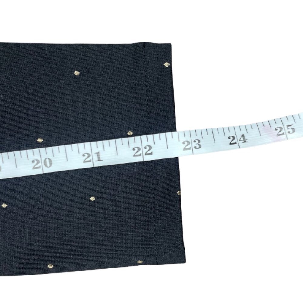 GAP Dark Coquette Polka Dot Fit & Flare Ruffle Dress Size 10 - Picture 8 of 12